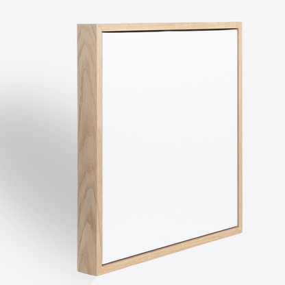 Deep Edge Oak Floating Frame & Box Board Canvas (40mm)