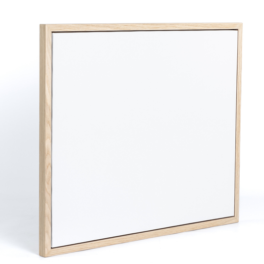 Thin Edge Oak Floating Frame & Stretch Canvas