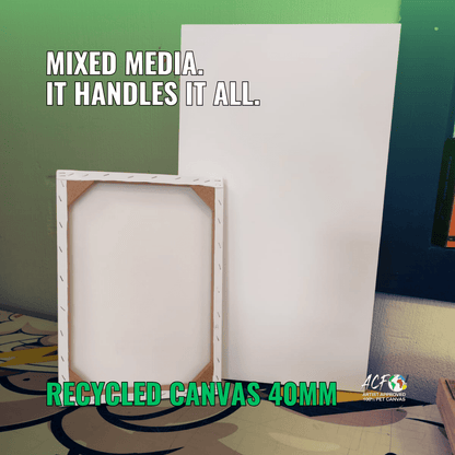 Eco Hero Canvas – 100% Recycled PET, 40mm Deep - Art Canvas Factory