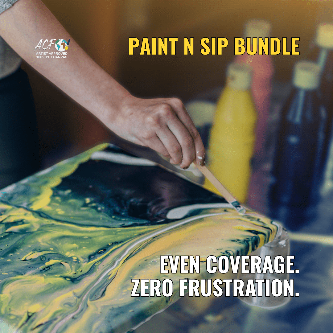 Paint and Sip Canvas – Bulk 10x Pack (20mm PET) - Art Canvas Factory