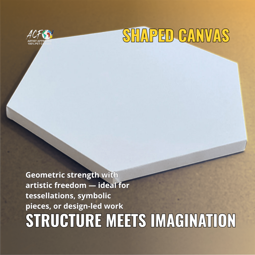Shaped Canvas – Bold Pre - Stretched PET Surfaces (19mm Deep) - Art Canvas Factory