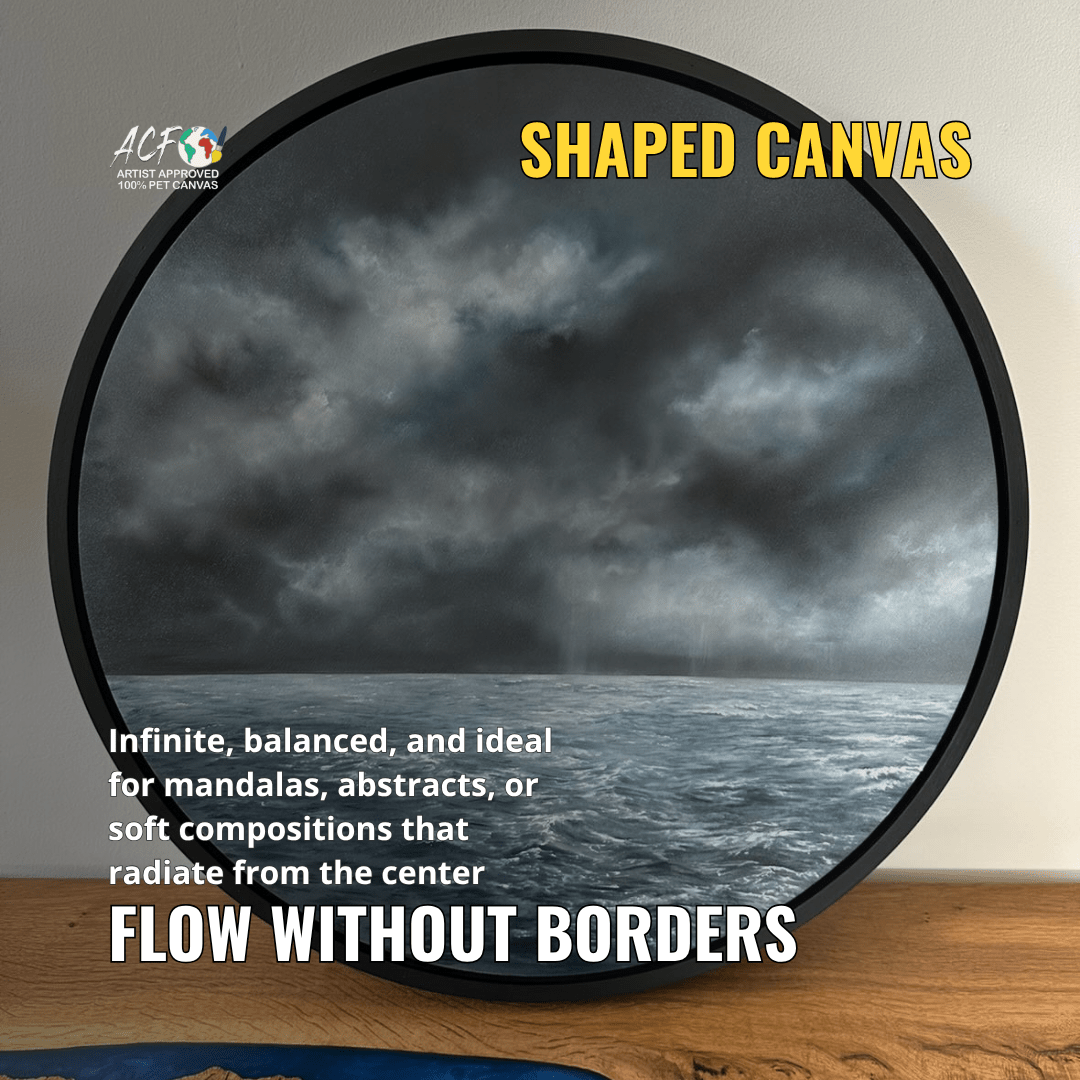 Shaped Canvas – Bold Pre - Stretched PET Surfaces (19mm Deep) - Art Canvas Factory